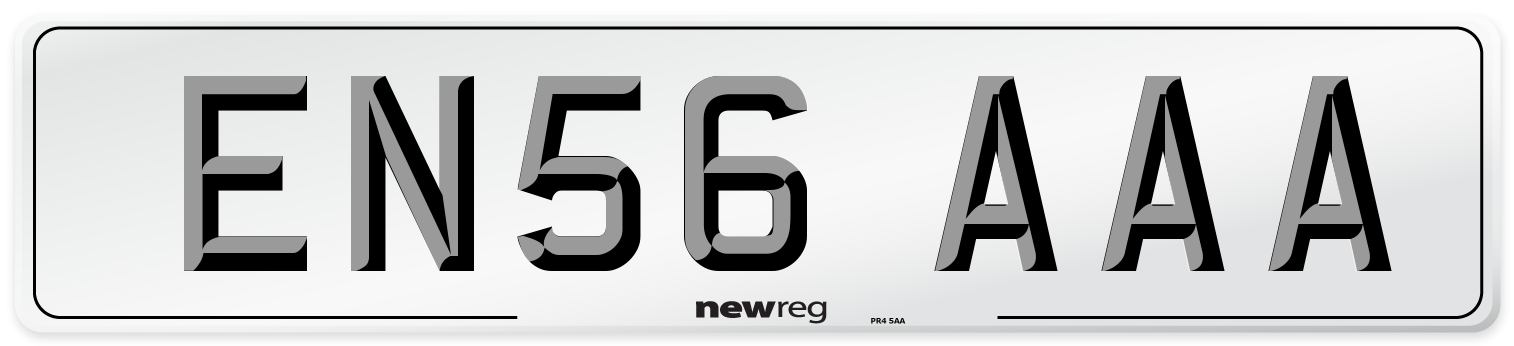 EN56 AAA Number Plate from New Reg